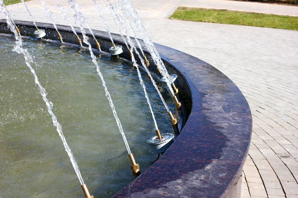 Nozzle of city fountain — Stock Photo, Image