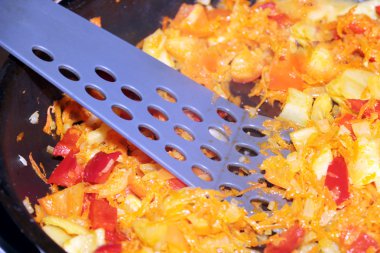 sahne pilav ve sebze