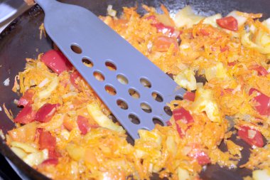 sahne pilav ve sebze