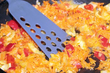 sahne pilav ve sebze