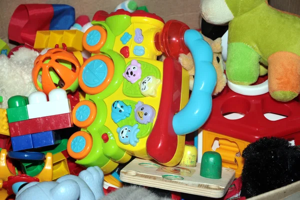 Pile kids toys — Stock Photo, Image
