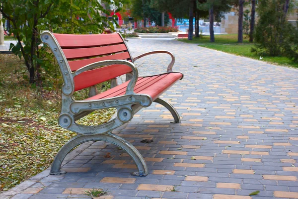 Banc de jardin en bois — Photo