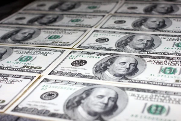 Montão de dólares em papel — Fotografia de Stock