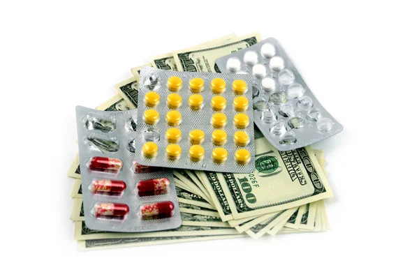 Drugs and dollars — Stock Photo, Image