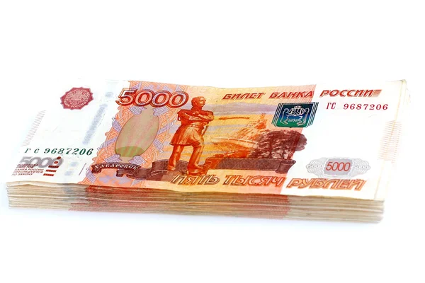Российские бумажные деньги — стоковое фото