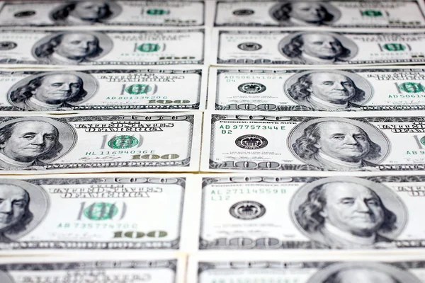 Kağıt dolar yığını — Stok fotoğraf