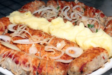 ızgara et ve patates