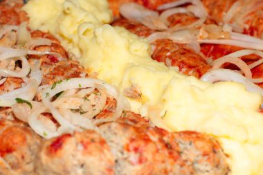 ızgara et ve patates