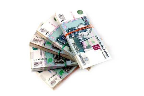 Русские бумажные деньги — стоковое фото