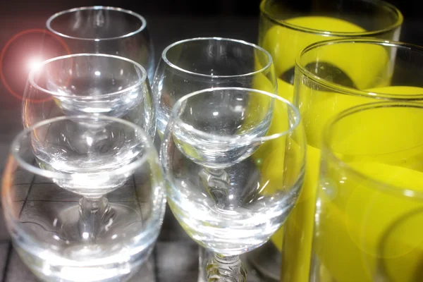 Glas glasögon drycken — Stockfoto