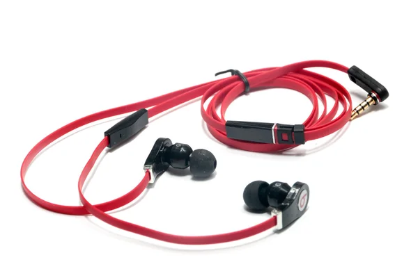 Auriculares rojo brillante —  Fotos de Stock