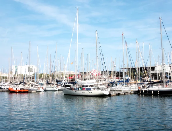 Puerto con cielo — Foto de Stock