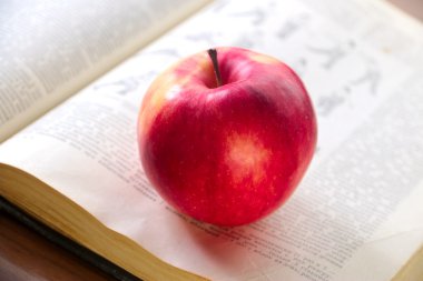 kitap ve elma