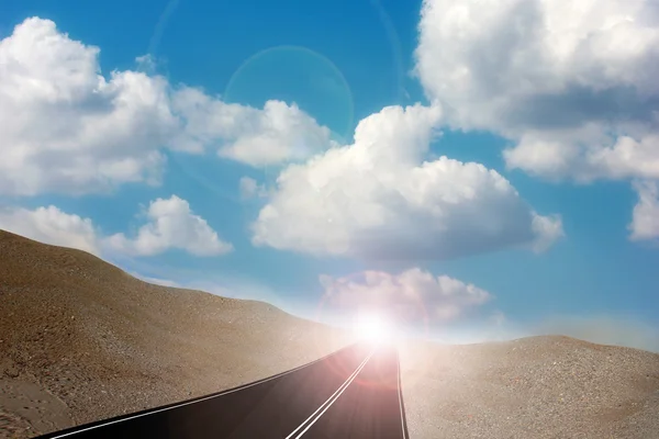 Road in the desert — Stock Photo, Image