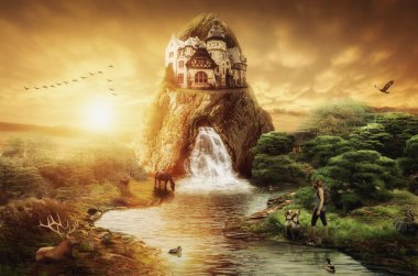 Göl kenarında meditasyon