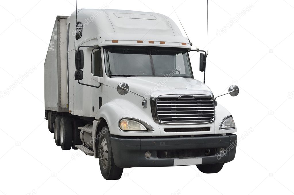 Cargo truck (all logos, inscriptions and markings removed)