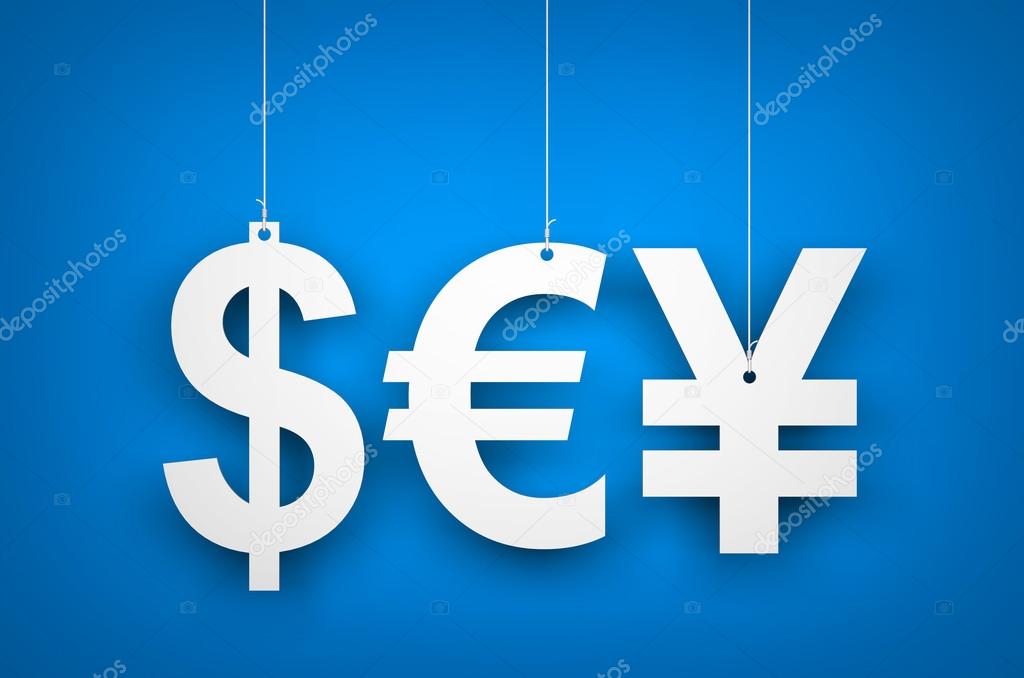 Currency symbols - business metaphor