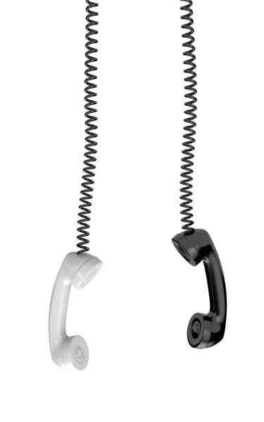 Två retro telefon rör — Stockfoto