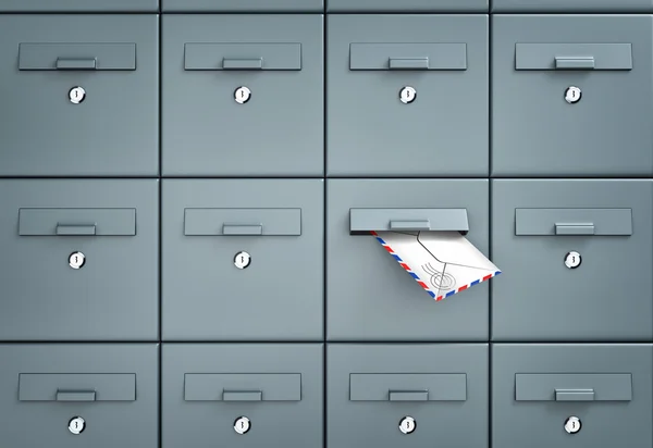 Mailboxes business metaphor — Stock Photo, Image