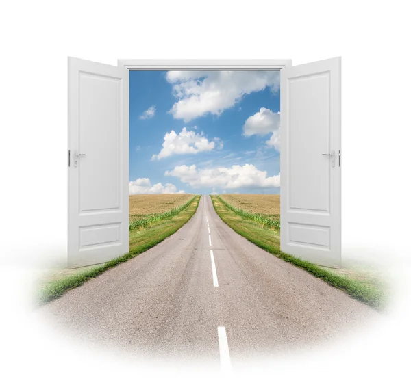 Door to new reality — Stock Photo, Image