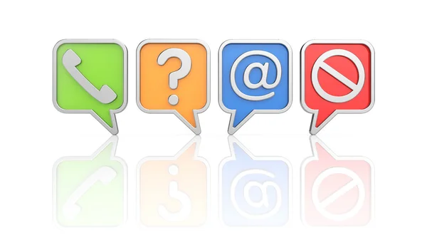Communication icons set — Stock Image Communication icons set Stock Photo