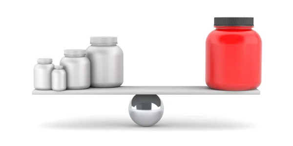 Compare supplements or drugs — Stock Photo, Image