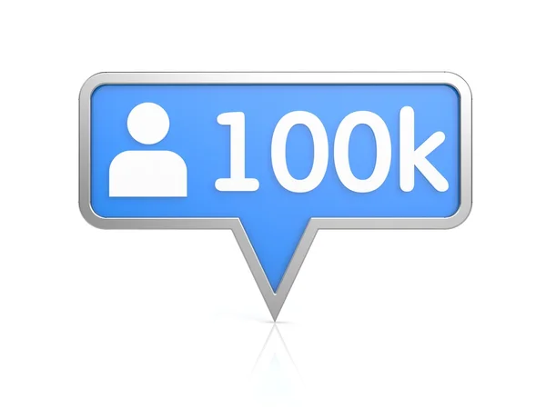 Followers - social network icon — Stock Photo, Image