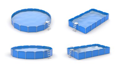 Yüzme Havuzu Icon set 