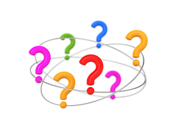 Вопросы летают по орбитам
. 