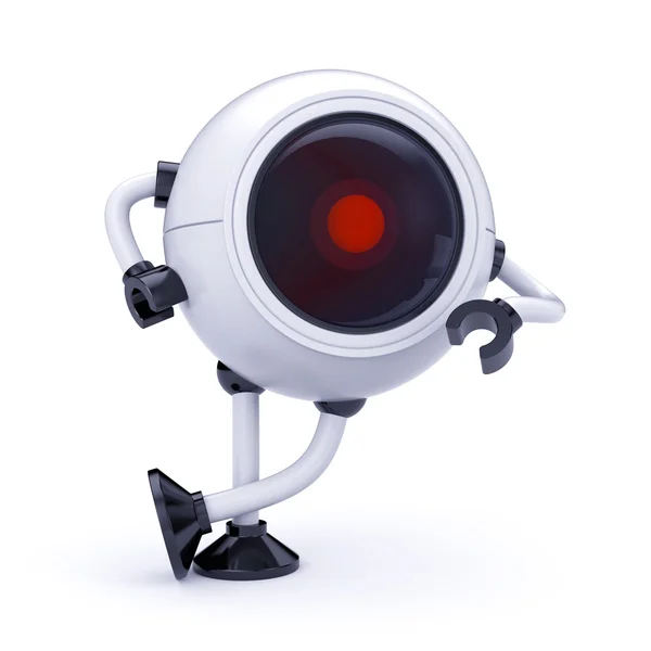 Robot security 3d illustratie — Stockfoto