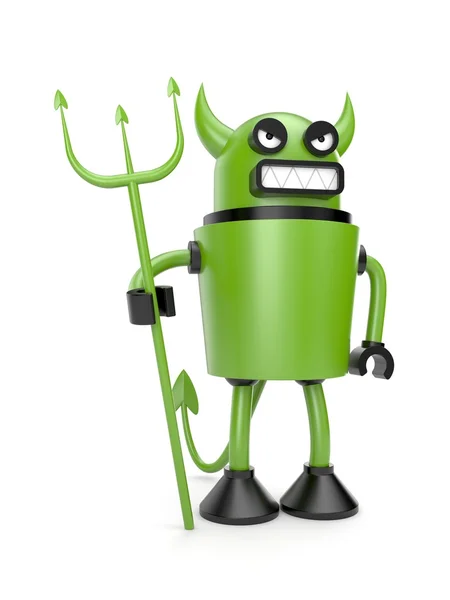 Robot as Devil — Stock Photo, Image