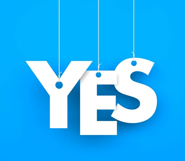 Yes sign — Stock Photo, Image