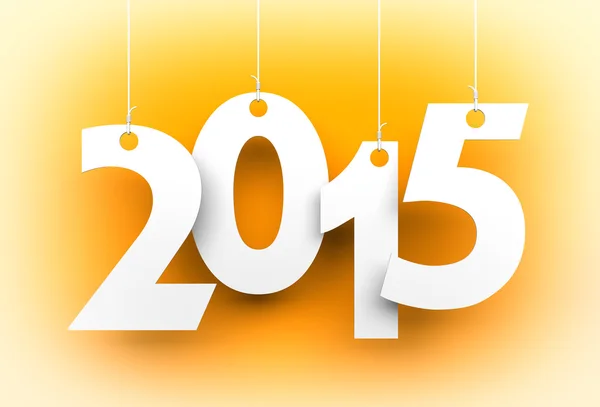 White tags with 2015 — Stock Photo, Image