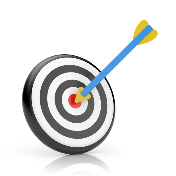 3d target with arrow — Stock Photo, Image