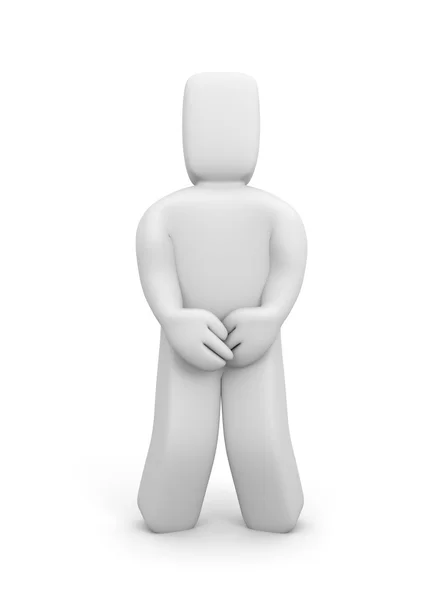 3d character with bladder control problem — Stock Image 3d character with bladder control problem Royalty Free Stock Images