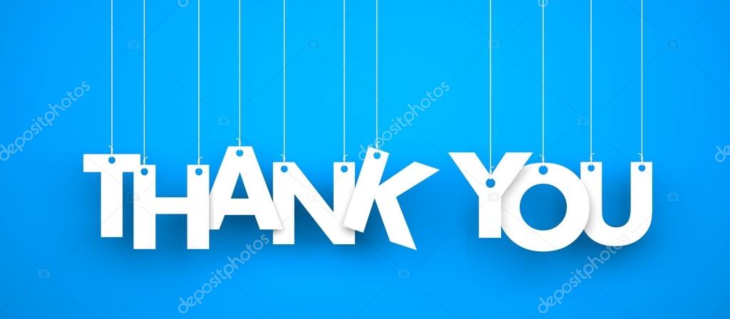 Thank you. Text hanging on the rope — Stock Photo © Pixelery.com #65638815