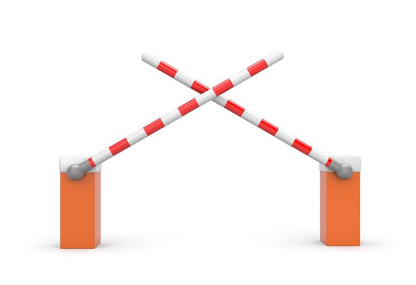 Barrier bar gate.