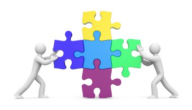 Bulmaca ile 3D insanlar