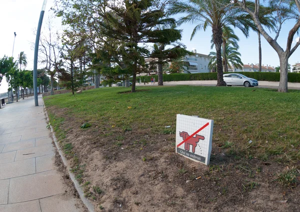Dog walking is prohibited — Stock Image Dog walking is prohibited Stock Picture