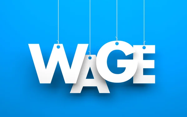 White word WAGE — Stock Photo, Image