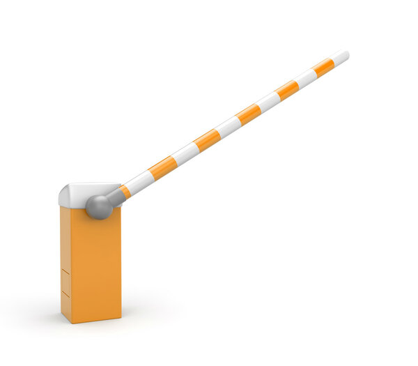 Barrier in orange color