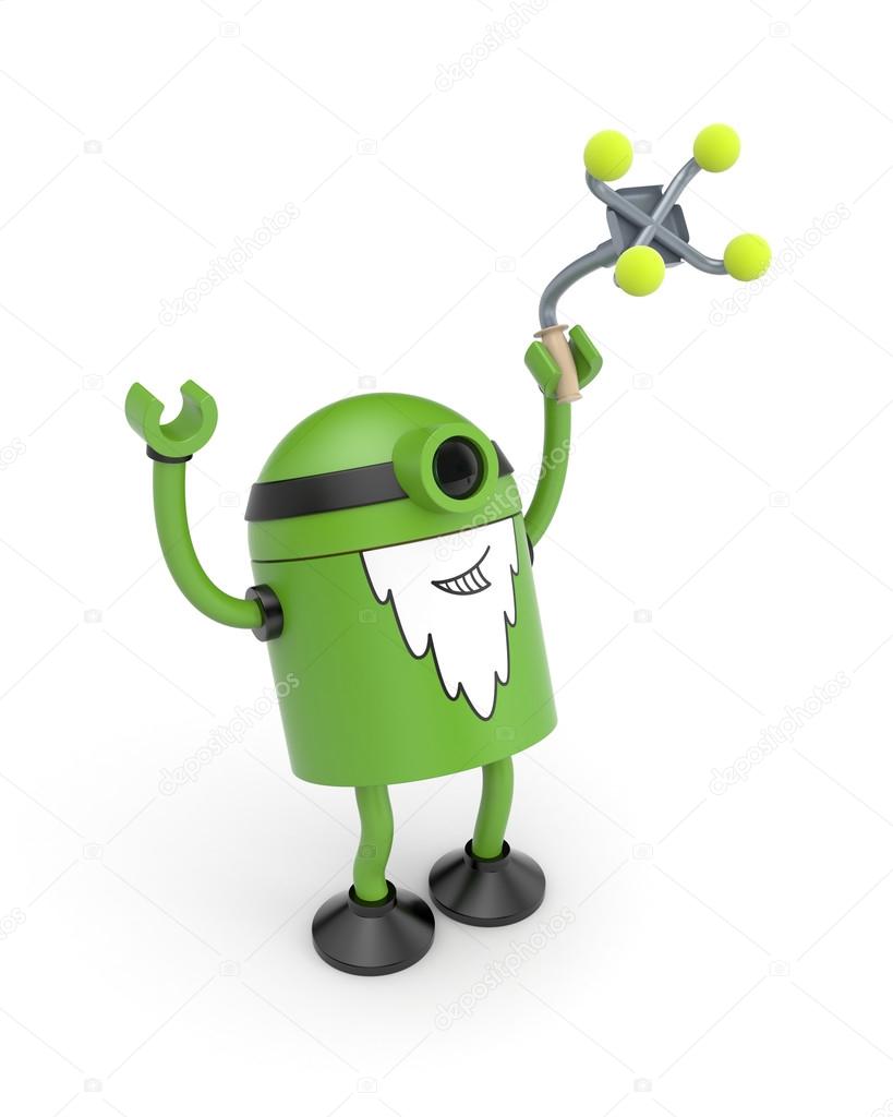 Old green robot rejoice