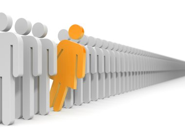 takım lideri. erkek ve kadın