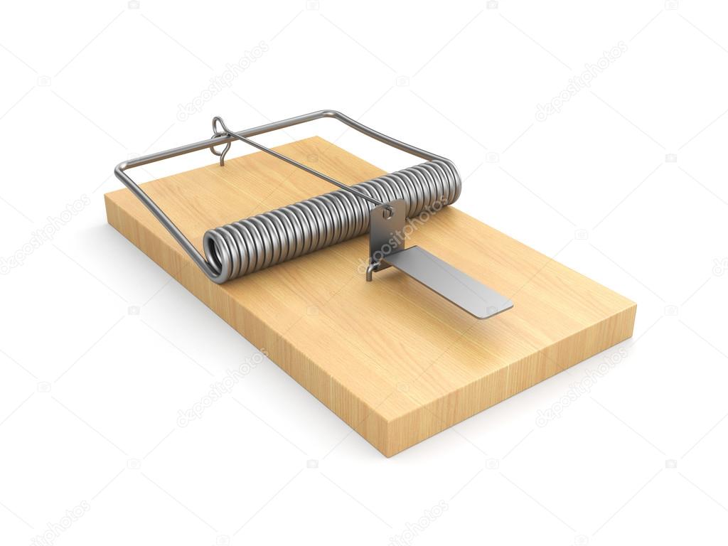 Empty wooden mousetrap — Stock Photo © Pixelery.com #84236988