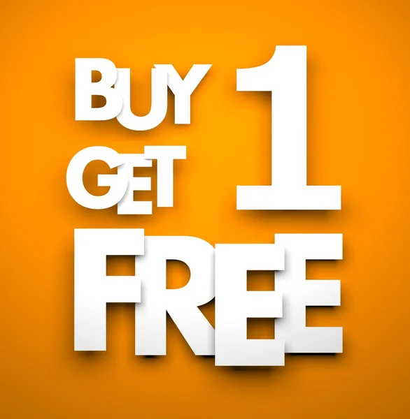 Buy one get one free — Stock Photo, Image