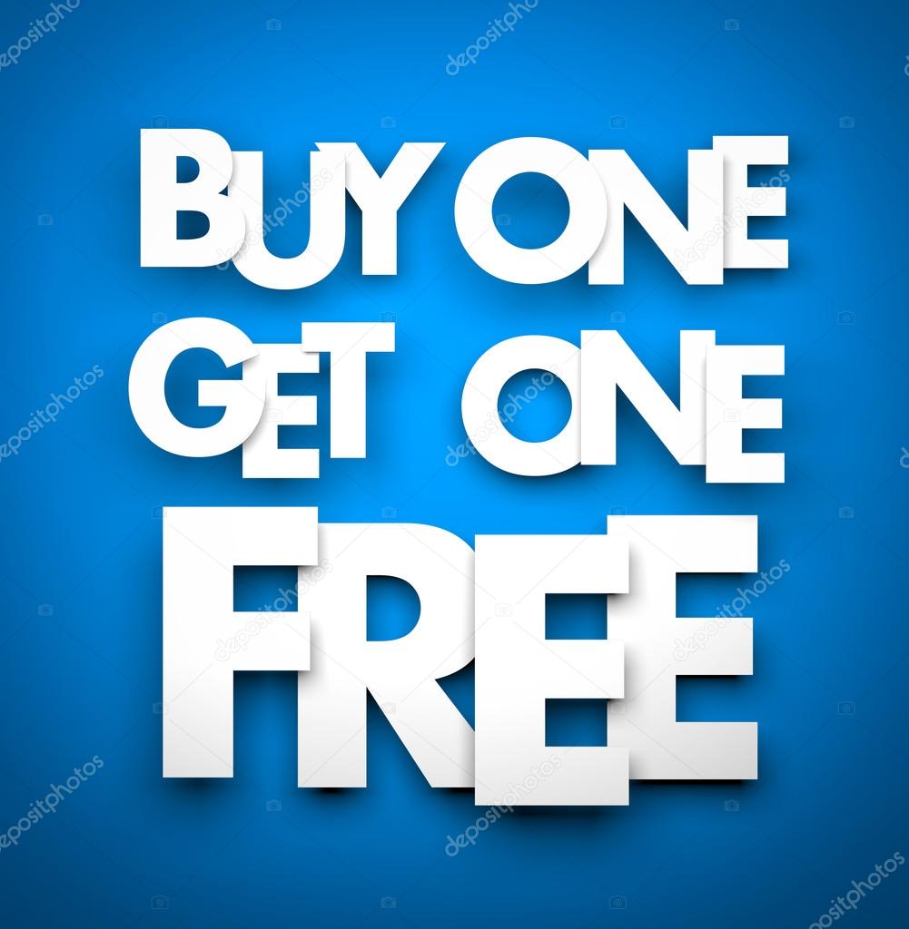 Buy one get one free