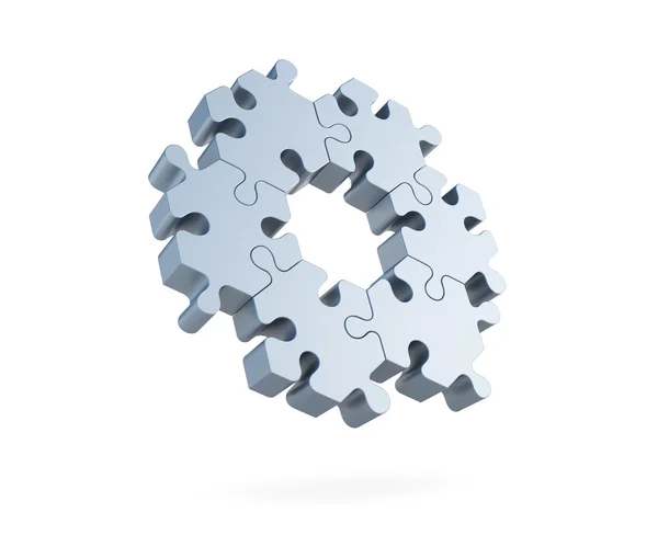 3D Quebra-cabeças hexagonais — Fotografia de Stock