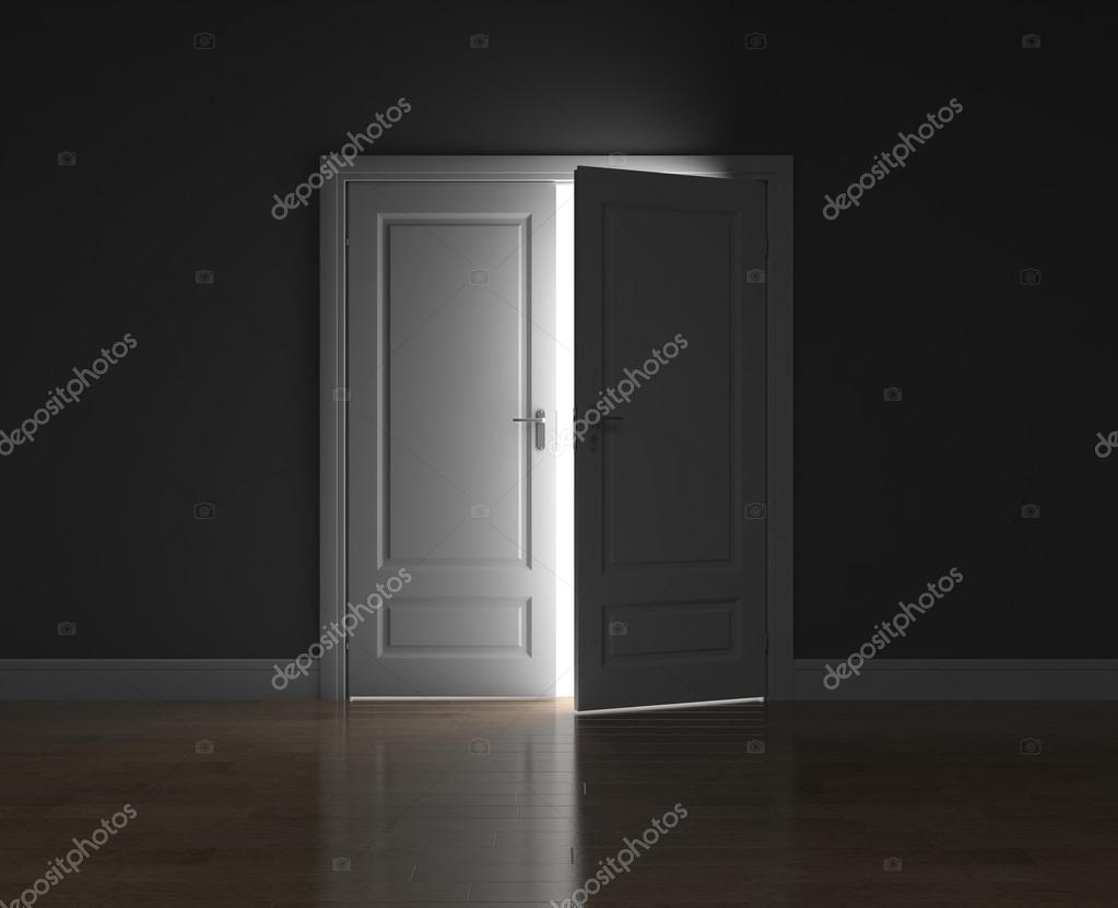 The door ajar and ray of light Stock Photo by 94475986