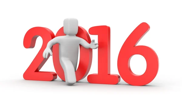 Run to new year — Stock Photo, Image