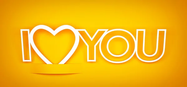 I love you card — Stock Photo, Image